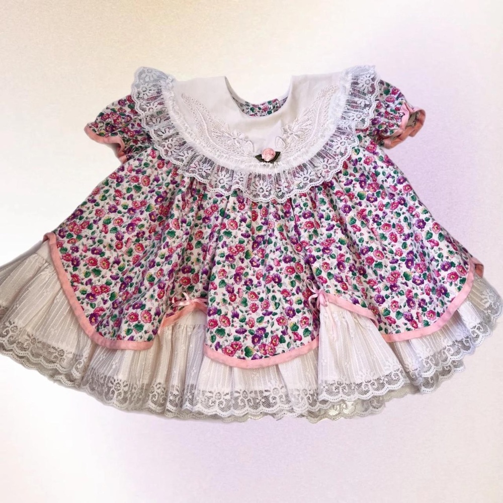 Vintage Lilo California Floral Party Dress